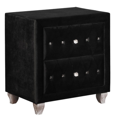 Coaster Deanna 2-drawer Rectangular Nightstand Black Model 206102