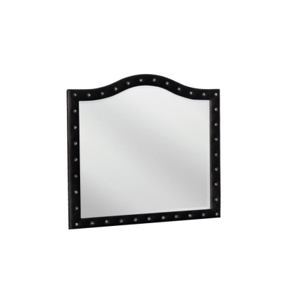 Coaster Deanna Button Tufted Mirror Black Model 206104