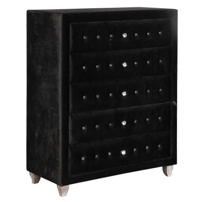 Coaster Deanna 5-drawer Rectangular Chest Black Model 206105