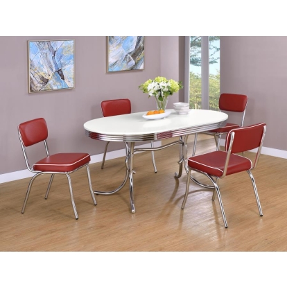 Coaster DINING TABLE 5 PC SET Model 2065-S5R