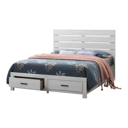 Coaster Brantford Eastern King Storage Bed Coastal White Model 207050KE