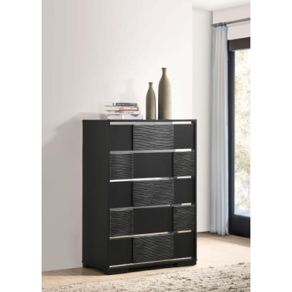 Coaster Blacktoft 5-drawer Chest Black