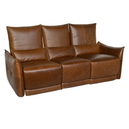 Classic Home Amsterdam Power Recliner Sofa Tobacco Model 2108SF11