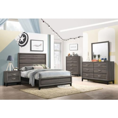 Coaster Watson 5-piece Full Panel Bedroom Set Grey Oak