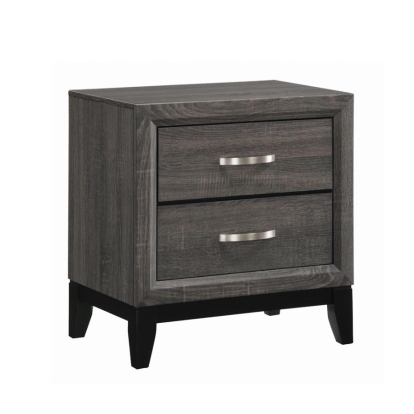 Coaster Watson 2-drawer Nightstand Grey Oak and Black Model 212422