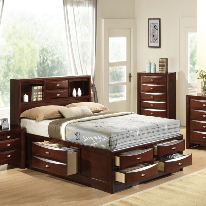 ACME Ireland EK Bed With Storage Model 21596EK
