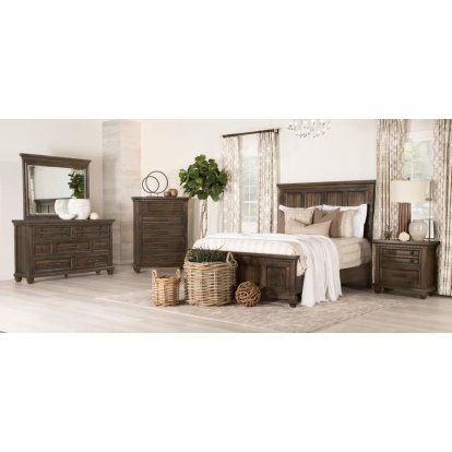 Coaster Bennington Rectangular Bedroom Set Acacia Brown Model 222711KE-S5