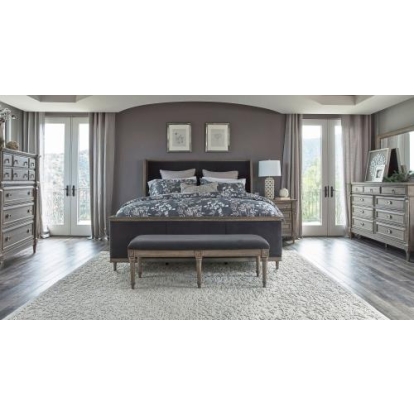 Coaster Alderwood 4-piece California King Bedroom Set French Grey