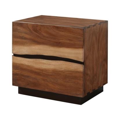 Coaster Winslow 2-drawer Nightstand Smokey Walnut and Coffee Bean Model 223252