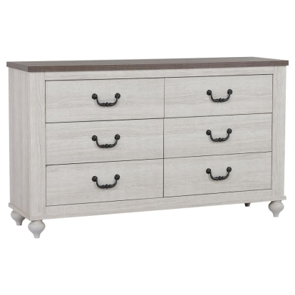 Coaster Stillwood 6-drawer Dresser Vintage Linen Model 223283