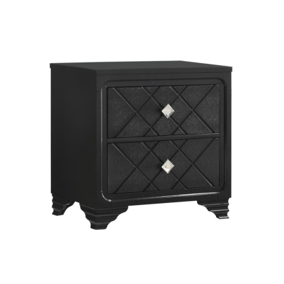 Coaster Penelope 2-drawer Nightstand Black Model 223572