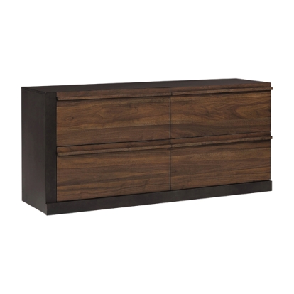 Coaster Azalia 4-drawer Dresser Black and Walnut
