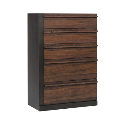 Coaster Azalia 5-drawer Chest Black and Walnut