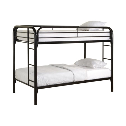Coaster Morgan Twin over Twin Bunk Bed Black Model 2256K