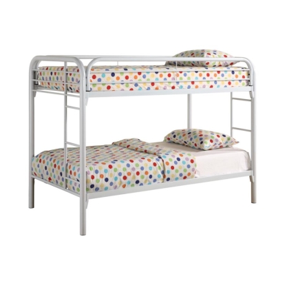 Coaster Morgan Twin over Twin Bunk Bed White Model 2256W