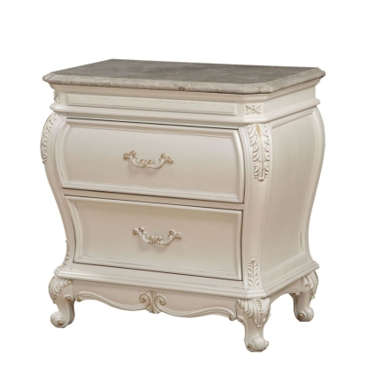 ACME Chantelle Nightstand With Granite Top Model 23543