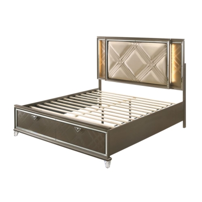 ACME Skylar Queen Bed With Led & Storage Model 25320Q