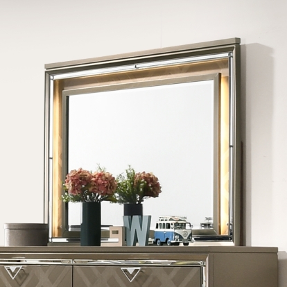 ACME Skylar Mirror With Led Model 25324