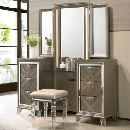 ACME Skylar Vanity Desk & Mirror Model 25327