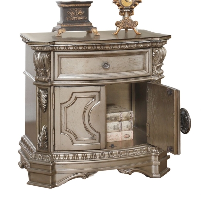 ACME Northville Nightstand With Wooden Top Model 26935