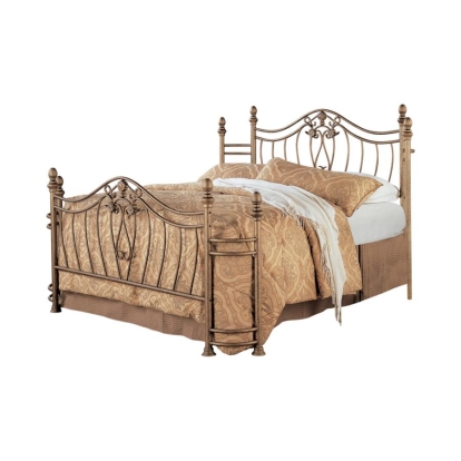 Coaster Sydney Eastern King Bed Antique Brushed Gold Model 300171KE