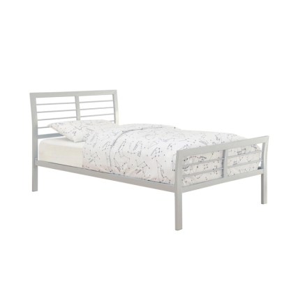 Coaster Cooper Twin Metal Bed Silver Model 300201T