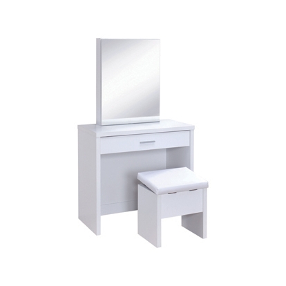 Coaster Harvey 2-piece Vanity Set with Lift-Top Stool White