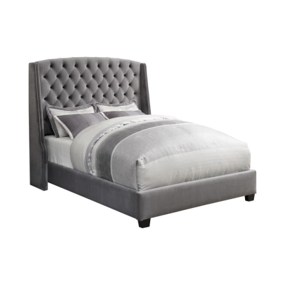 Coaster Pissarro Full Tufted Upholstered Bed Grey Model 300515F