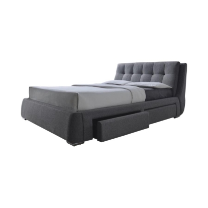 Coaster Fenbrook California King Tufted Upholstered Storage Bed Grey Model 300523KW