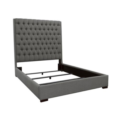Coaster Camille Tall Tufted Eastern King Bed Grey