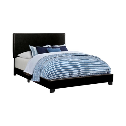 Coaster Dorian Upholstered California King Bed Black Model 300761KW