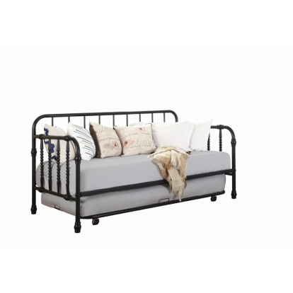 Coaster Marina Twin Metal Daybed with Trundle Black Model 300765