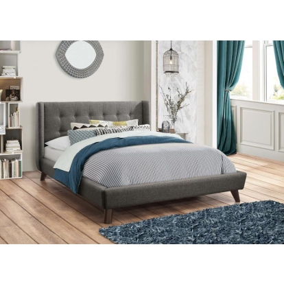 Coaster Carrington Button Tufted Queen Bed Grey Model 301061Q