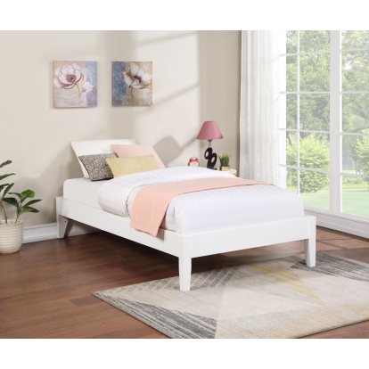 Coaster Hounslow Platform Full Bed White Model 306128F