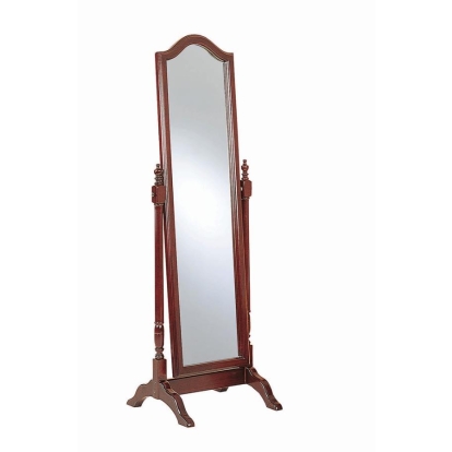 Coaster Cabot Rectangular Cheval Mirror with Arched Top Merlot Model 3103
