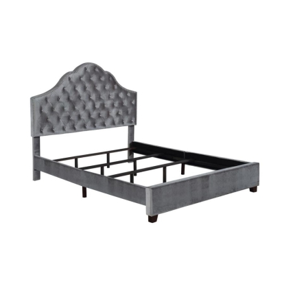 Coaster Abbeville Eastern King Upholstered Bed with Arched Headboard Grey Model 315891KE