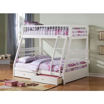 ACME Jason Twin/Full Bunk Bed With Storage Model 37040