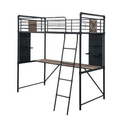 ACME Cordelia Twin Loft Bed With Desk Model 38310