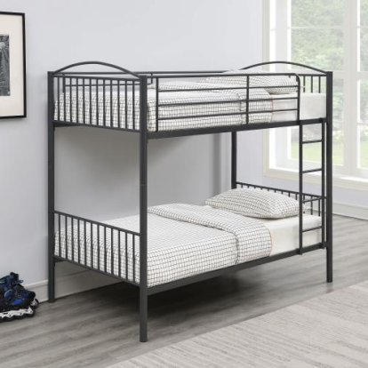 Coaster Anson Twin Over Twin Bunk Bed with Ladder