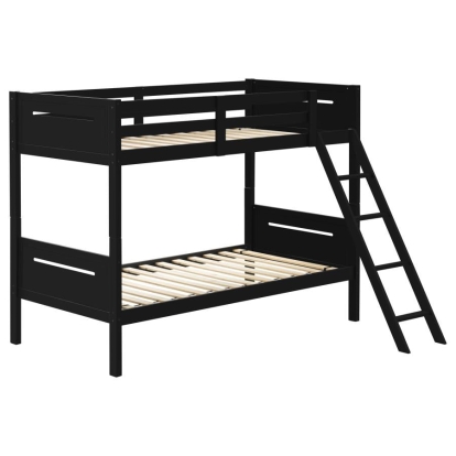 Coaster Littleton Littleton Twin/Twin Bunk Bed Black Model 405051BLK