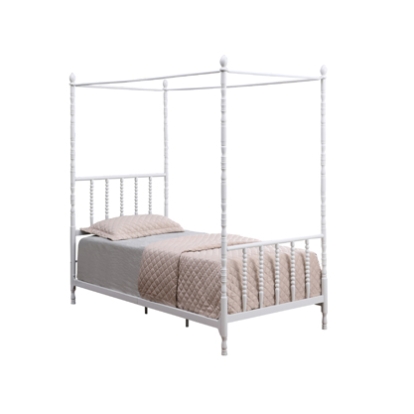 Coaster Betony Twin Canopy Bed White