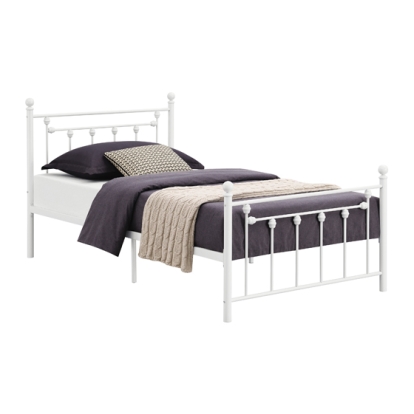 Coaster Canon Metal Slatted Headboard Platform Bed
