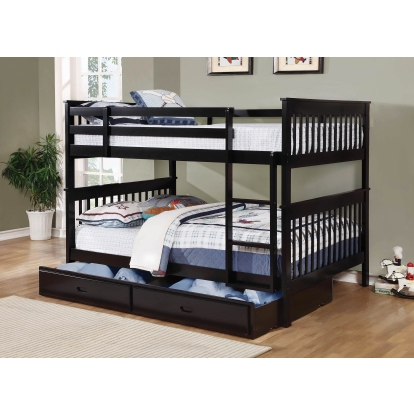 Coaster Chapman Full over Full Bunk Bed Black Model 460359