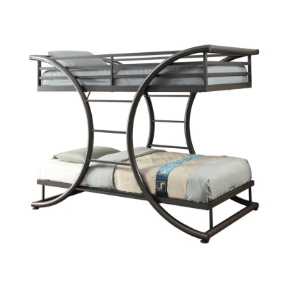 Coaster Stephan Twin over Twin Bunk Bed Gunmetal Model 461078