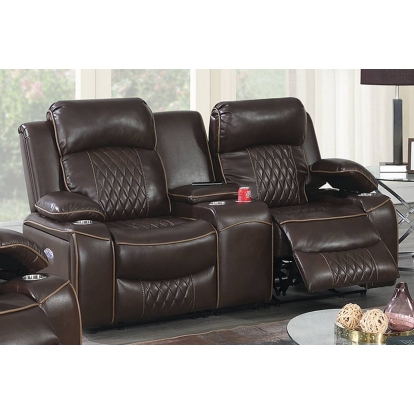 Poundex Power Reclining Loveseat Model F86402