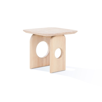 VIG Furniture Cream End Table SKU VGCS-LT-22116 - Product ID 80454