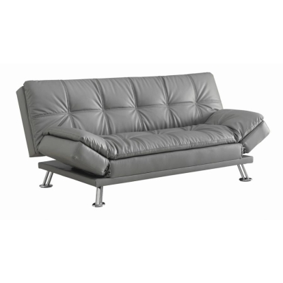 Coaster Dilleston Tufted Back Upholstered Sofa Bed Grey Model 500096