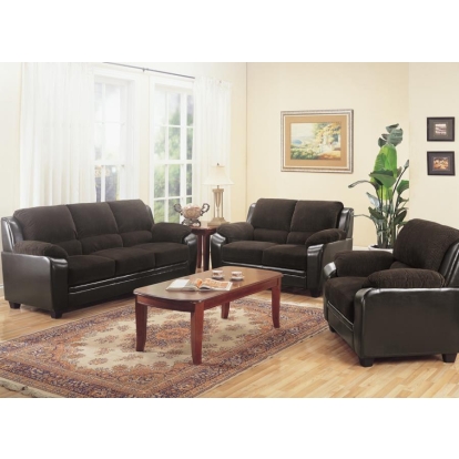 Coaster Monika Upholstered Living Room Set Brown Model 502811-S2