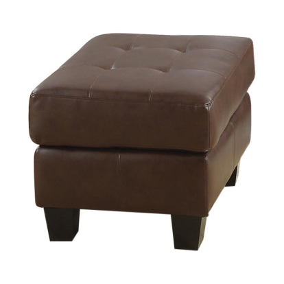 Coaster Samuel Tufted Ottoman Dark Brown Model 504074
