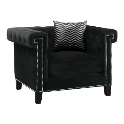 Coaster Reventlow Tufted Chair Black Model 505819